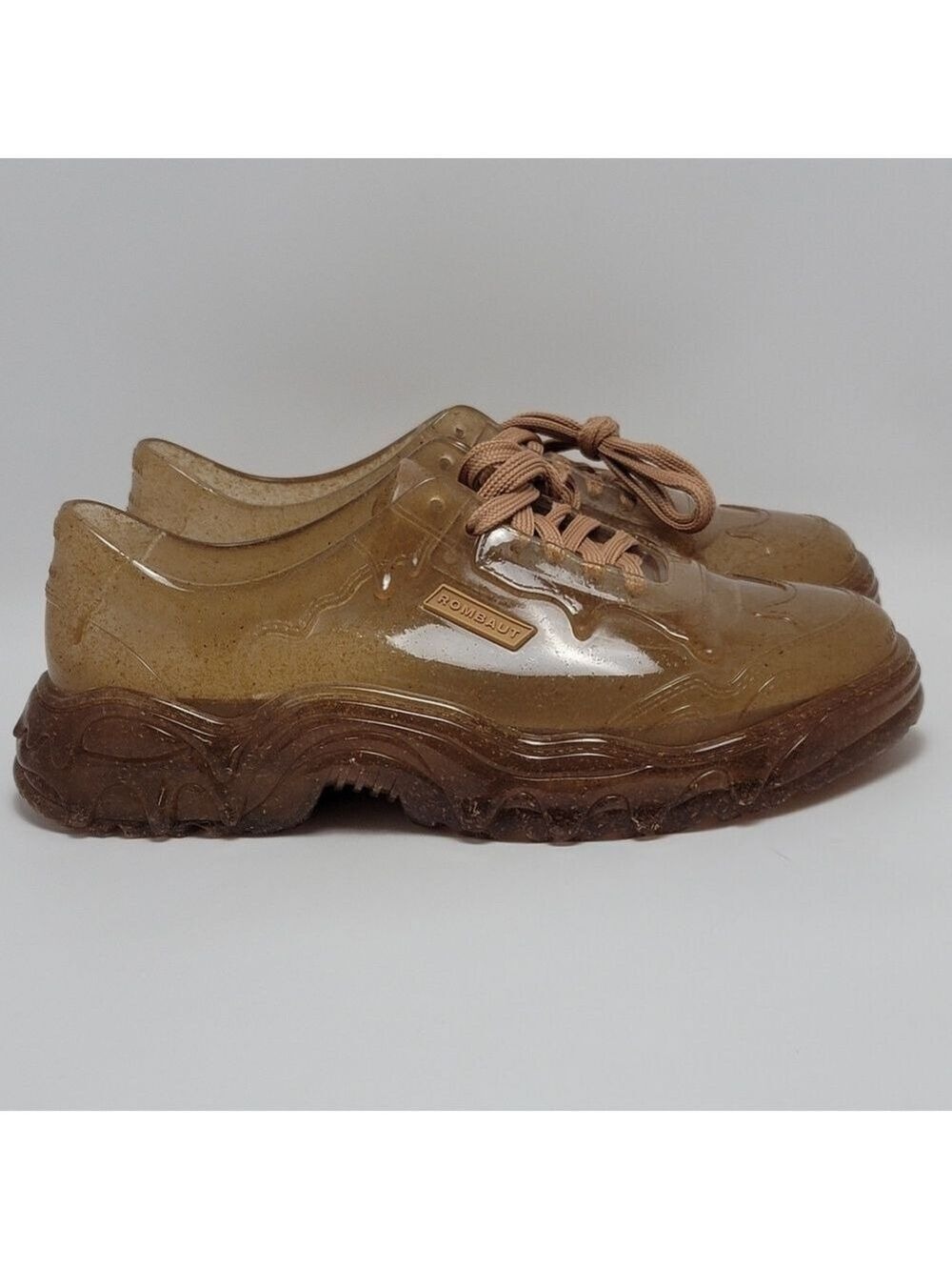 Rombaut Brown Melissa Edition Melting Boccaccio Jelly Rubber Low Top Sneakers 10